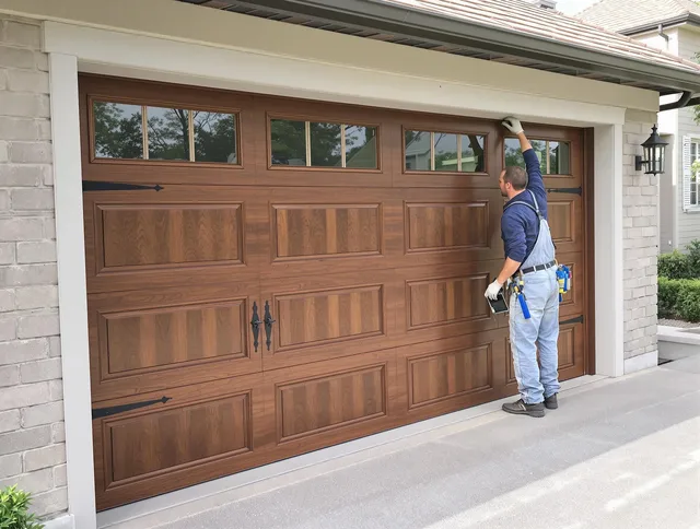 Custom garage door showcase by Euclid Garage Door Repair in Euclid