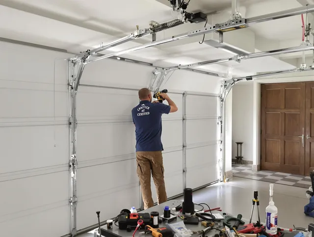 Euclid Garage Door Repair certified technician performing precision garage door repair in Euclid